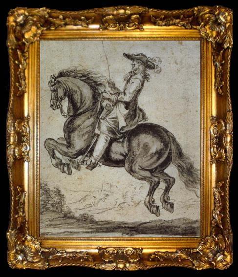 framed  Abraham Jansz Van Diepenbeeck William duke of Newcastle, to horse, ta009-2